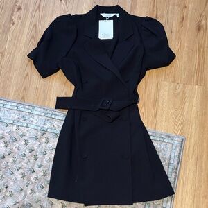 & Other Stories Black Mini Dress